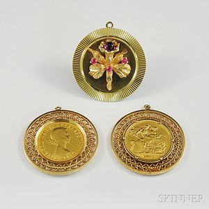 Three Gold Charms