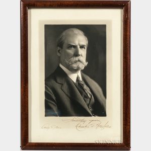 Hughes, Charles Evans (1862-1948) Signed Photograph.