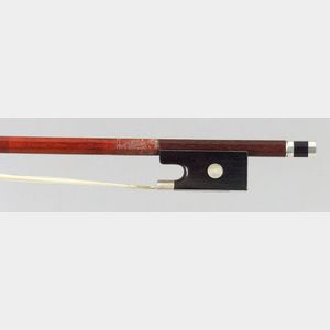 Silver Mounted Violin Bow, possibly French