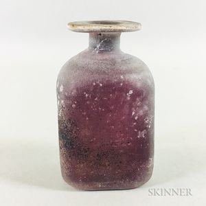 Cenedese Murano Corroso Glass Bottle Vase