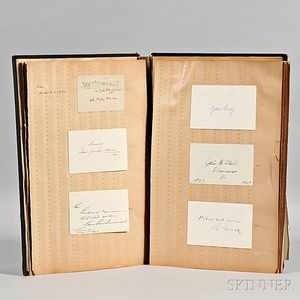 Autograph Book, mid-1920s, Winston Churchill, Rudyard Kipling, Theodore Roosevelt, Thomas Edison, and Others.