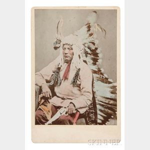"Sitting Bull Jr." Cabinet Card, by J.F. Haynes