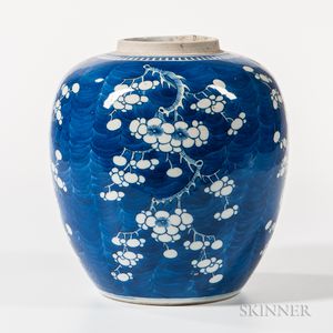 Blue and White Hawthorn Ginger Jar