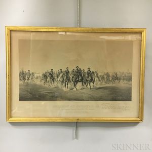 Framed John C. Buttre Sherman At Savannah, GA Print
