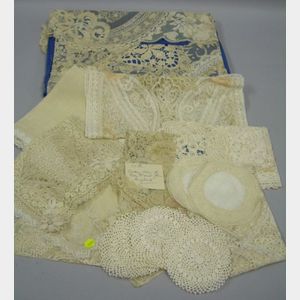Group of Lace Table Linens