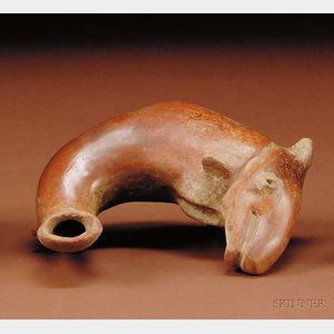 Pre-Columbian Pottery Dolphin Vessel
