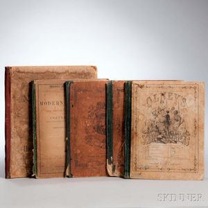School Atlases, Five from the 19th Century.