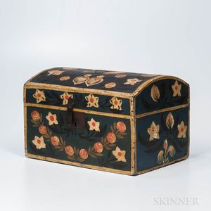 Paint-decorated Dome-top Trunk