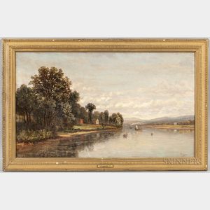 Charles B. Russ (Massachusetts/New Hampshire, 1825-1920) River Landscape