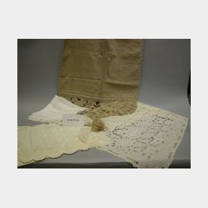 Group of Embroidered, Cutwork and Needlework Embellished Linens.
