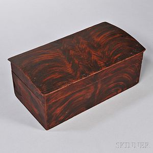 Grain-painted Dome-top Box