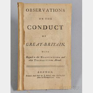 Observations on the Conduct of Great Britain, with Regard to the Negociations and other Transactions Abroad.