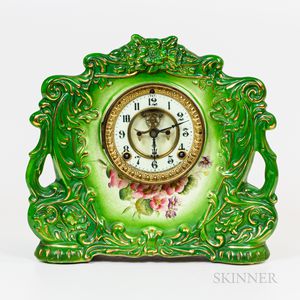 Ansonia Porcelain Mantel Clock