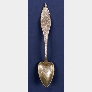 Whiting Sterling Vegetable Serving Spoon Louis XV