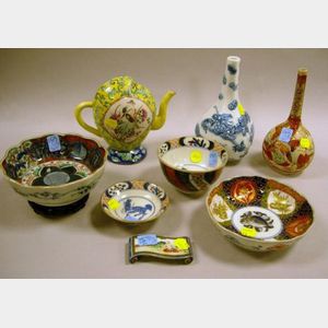 Eight Assorted Asian Porcelain Articles