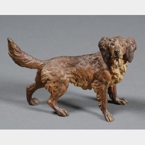 Viennese Cold Painted Bronze Figure of a Dog