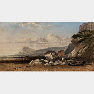 Arthur Joseph Meadows (British, 1843-1907) View of the White Cliffs of Dover