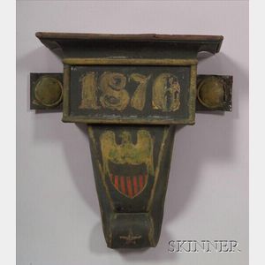 Polychrome Painted Tinned Sheet Iron Architechtural Downspout