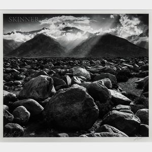 Ansel Adams (American, 1902-1984) Mount Williamson, Sierra Nevada from Manzanar, California