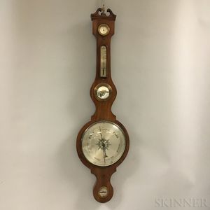 Mahogany Wheel Barometer