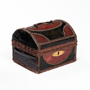 Leather Covered Dome-top Box