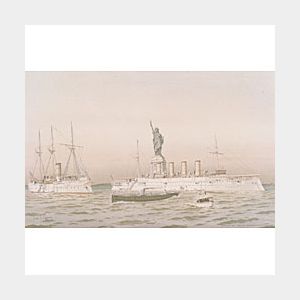Frederick Schiller Cozzens (American, 1846-1928) Lot of Fourteen Marine Prints