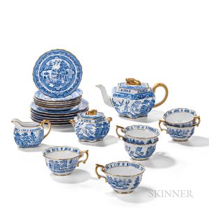 Spode Copeland for Tiffany & Co. Blue Transfer Tea Set