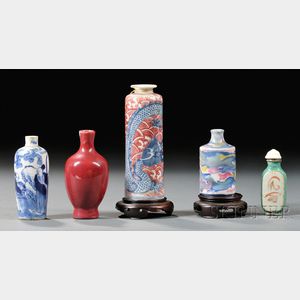 Five Miniature Vases