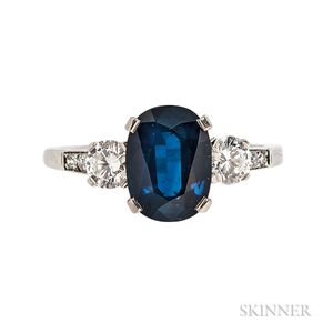 Platinum, Sapphire, and Diamond Ring, Tiffany & Co.