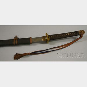 Japanese Samurai Sword and Scabbard