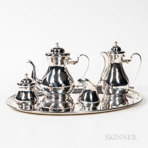 Five-piece Buccellati Silver Tea and Coffee Service
