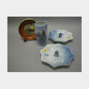 Four Royal Copenhagen Porcelain Articles