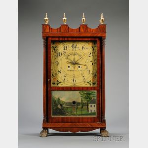 Mahogany Shelf Clock by Samuel S. Grosch