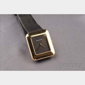Sterling Silver Vermeil Wristwatch, Georg Jensen