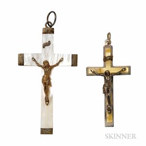 Two Vintage Crucifixes