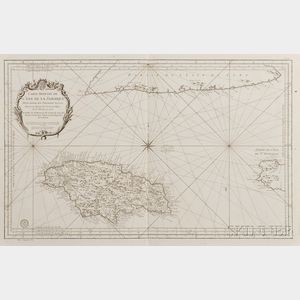 Jamaica. Jacques-Nicolas Bellin (1703-1772) Carte Reduite de l'Isle de la Jamaique