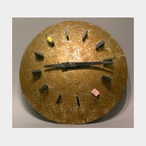 Hozheimer&#39;s Faux Patinated Aluminum Dome Wall Clock