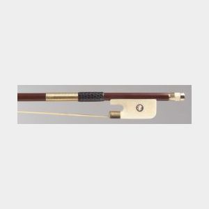 American Gold and Bone Mounted Violoncello Bow, F.V. Henderson