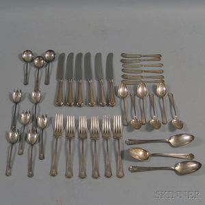 Durgin "Fairfax" Sterling Silver Partial Flatware Service for Six