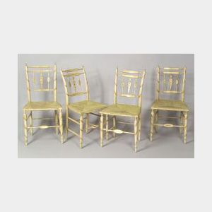 Set of Four Federal Fancy Chairs