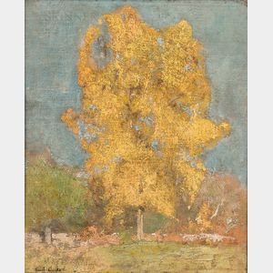 Emil Carlsen (Danish/American, 1853-1932) Golden Tree