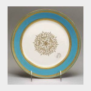 Set of Twelve English Porcelain Luncheon Plates