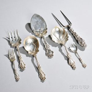 Twenty-pieces of Assorted American Sterling Silver Flatware