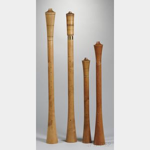 Four Capped Double Reed Wind Instruments, Gunter Korber, Berlin