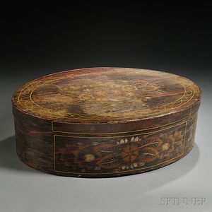 Large Oval Covered Box