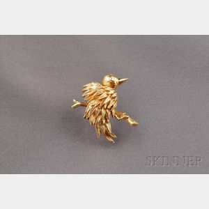 18kt Gold Bird Brooch, Tiffany & Co.