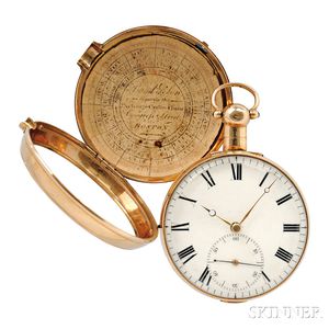 John Wood 18kt Gold Pair Cased Watch