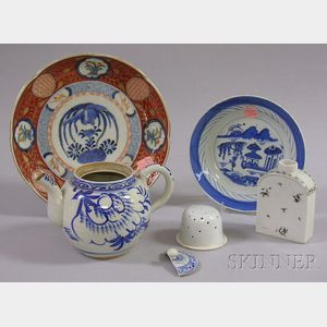 Four Assorted Asian Porcelain Tableware Items