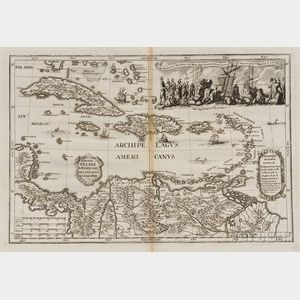 Caribbean and Coastal Venezuela. Heinrich Scherer (1628-1704) Archipelagus Americanus