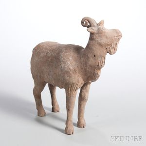 Pottery Figure of a Goat